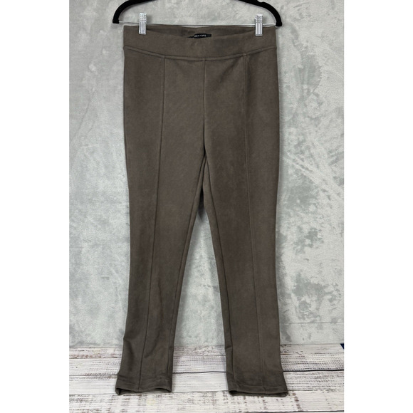 Andrew Marc Pants Womens Size Small Brown Faux Suede Pull On Stretchy - Picture 1 of 9